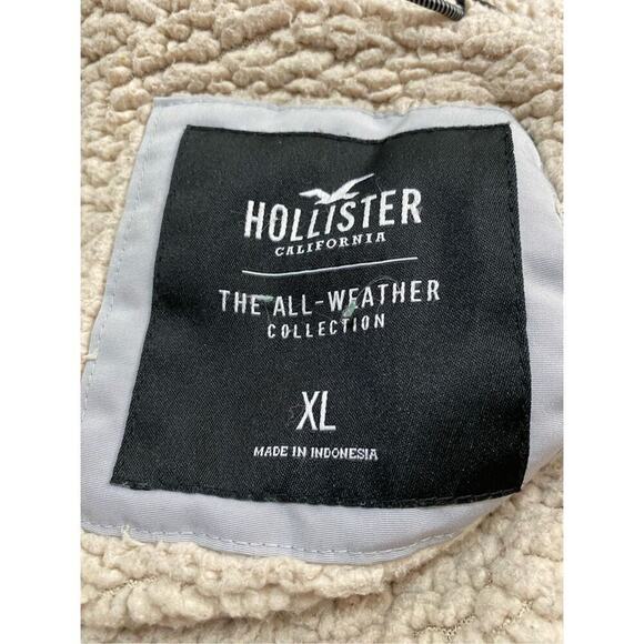 Hollister red hooded zip front jacket | Sz XL - Picture 5 of 6